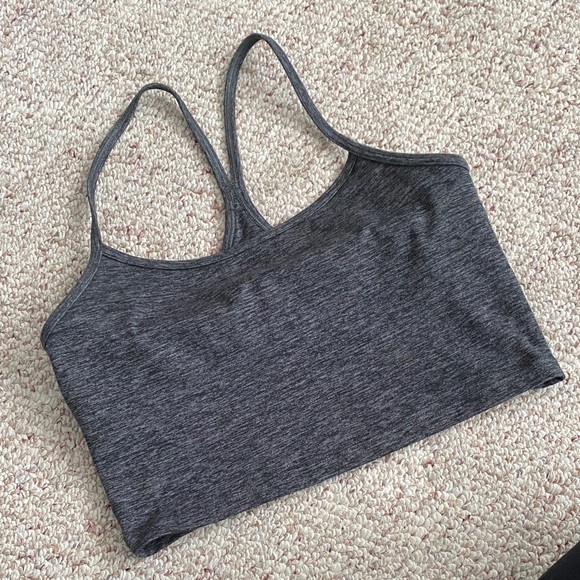 aerie Other - aerie Gray Racerback Sports Bra